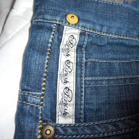 VINTAGE Y2K BAGGY HIP HOP EMBROIDERED DENIM SHORTS IN MENS SZ 40 - Picture 4 of 14